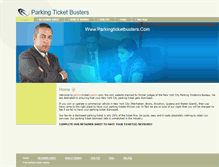 Tablet Screenshot of parkingticketbusters.com